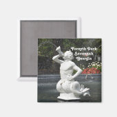 Aimant Savannah GA Forsyth Park Fontaine Triton (Recto/Verso)