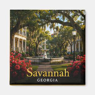Aimant Savannah Georgie Spanish Moss & Places Historiques