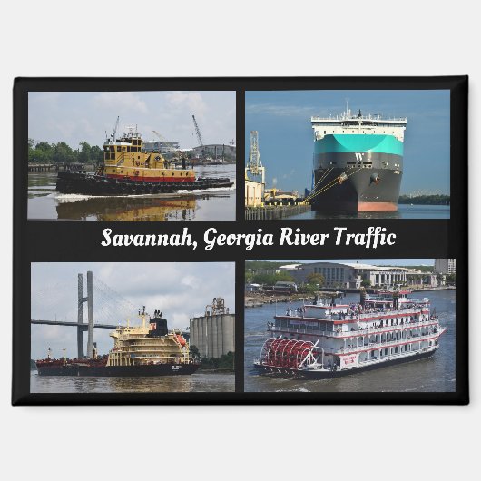 Aimant Savannah, Géorgie, voie maritime (Recto)