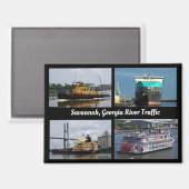 Aimant Savannah, Géorgie, voie maritime (Recto/Verso)