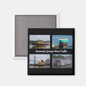 Aimant Savannah, Géorgie, voie maritime (Recto/Verso)