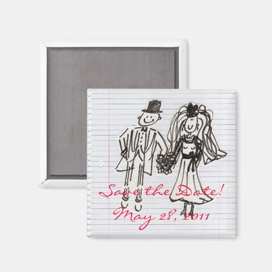 Aimant Save the date! (Recto/Verso)