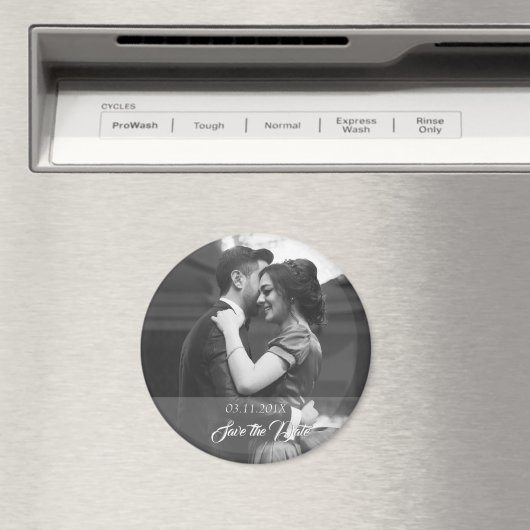 Aimant Save the date Fotomagnet avec date et photo (In Situ (Lave-vaisselle))