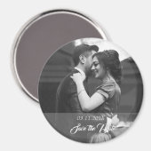 Aimant Save the date Fotomagnet avec date et photo (Recto/Verso)
