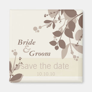 Aimant SAVE THE DATE :: nature - vanilla latte mocha
