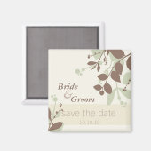 Aimant SAVE THE DATE :: nature - vanilla moss mocha (Recto/Verso)