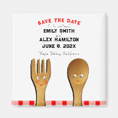 Aimant "Save the date" pour mariage (Devant)