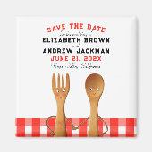Aimant "Save the date" pour mariage (Devant)