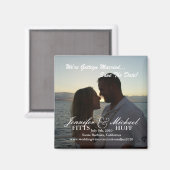 Aimant "Save the date" pour mariage (Recto/Verso)