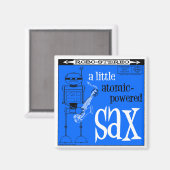 Aimant "SAX ATOMIQUE" du lac d'automne (Recto/Verso)