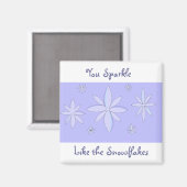 Aimant Sayres de flocon de neige (Recto/Verso)