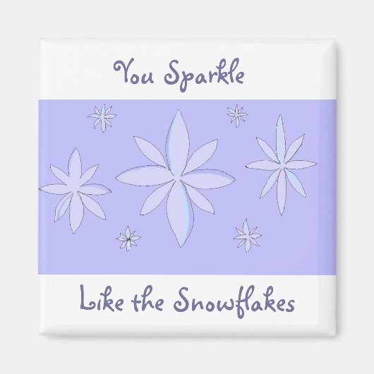 Aimant Sayres de flocon de neige (Devant)