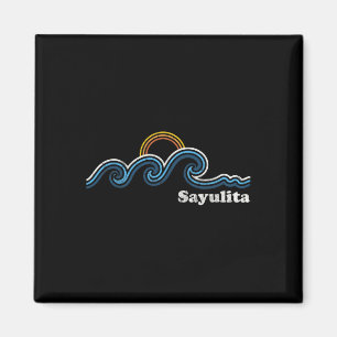 Aimant Sayulita Mexique Vagues de surf Plage au coucher d