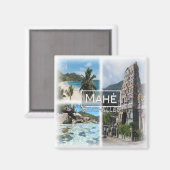 Aimant SC0030 Afrique, Seychelles, Mahé, réfrigérateur (Recto/Verso)