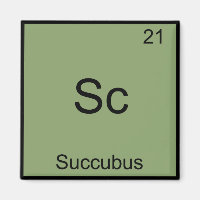 Sc - Succube Tee de Chimie Drôle Symbole d'Elément