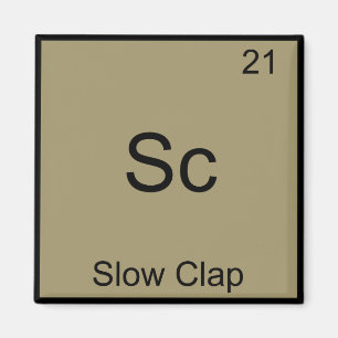 Aimant Sc - Tee-shirt symbole d'élément de chimie drôle à