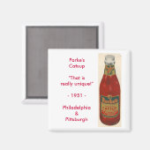 Aimant scan0001, Parke'sCatsup"C'est vraiment unique !".. (Recto/Verso)