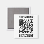 Aimant Scan Me : Faites Ce Qui Rend Votre Âme Heureuse (Recto/Verso)