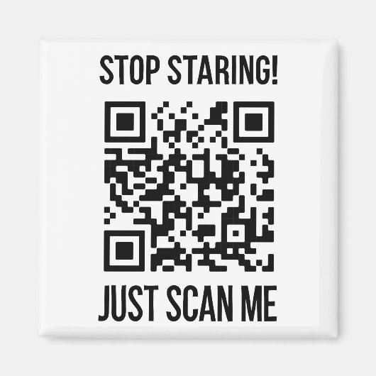 Aimant Scan Me : Faites Ce Qui Rend Votre Âme Heureuse (Devant)