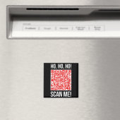 Aimant Scan Me! Qr Scan Me Joke Funny Santa Merry Christm (In Situ (Lave-vaisselle))