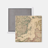 Aimant Scandinavie, mer Baltique, Suède, Danemark (Recto/Verso)