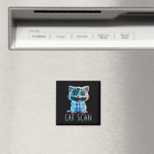 Aimant Scanner du chat Scan CT Halloween Chat X-ray Pun D (In Situ (Lave-vaisselle))