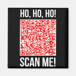 Aimant Scannez-moi ! Qr Scannez-moi Blague Drôle Santa Jo