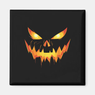 Aimant Scary Éffrayant Jack-o'-lantern Visage Citrouille