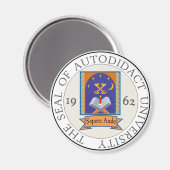 Aimant Sceau autodidactique de l'université (Recto/Verso)