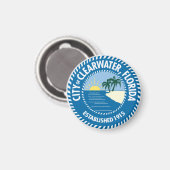 Aimant Sceau de Clearwater, Floride (Recto/Verso)