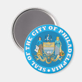 Aimant Sceau de la ville de Philadelphie (Recto/Verso)