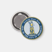 Aimant Sceau de l'arrondissement de Brooklyn, New York (Recto/Verso)