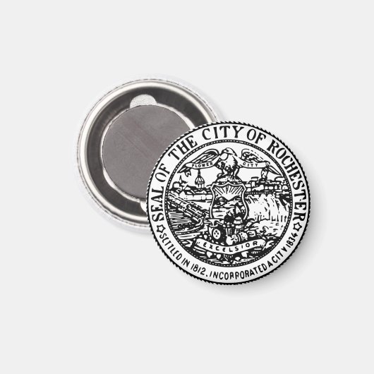 Aimant Sceau de Rochester, New York (Recto/Verso)