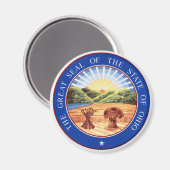 Aimant Sceau d'État de l'Ohio (Recto/Verso)