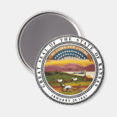 Aimant Sceau d'État du Kansas (Recto/Verso)