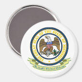 Aimant Sceau du Mississippi (Recto/Verso)
