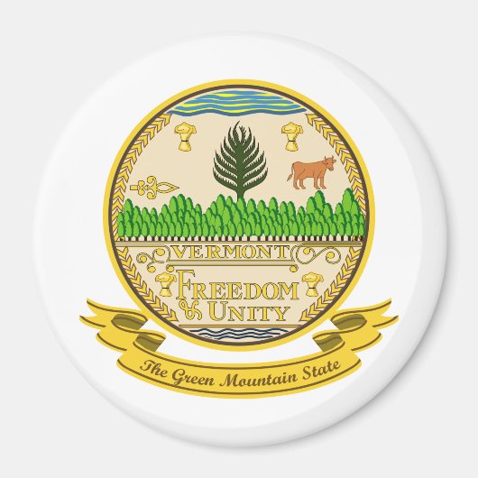 Aimant Sceau du Vermont (Devant)