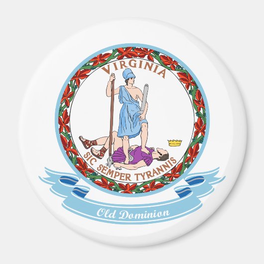 Aimant Sceau Virginie (Devant)