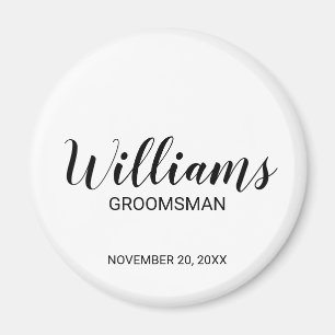 Aimant Scénario moderne - Groomsman personnalisé