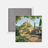 Aimant Scène alimentaire Fromage et ail (Recto/Verso)