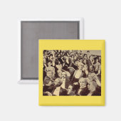 Aimant Scène de foule des années 1920 (Recto/Verso)