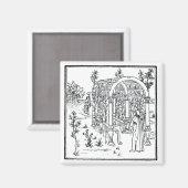 Aimant Scène de jardin, de 'Hypnerotomachia Poliphili' a (Recto/Verso)