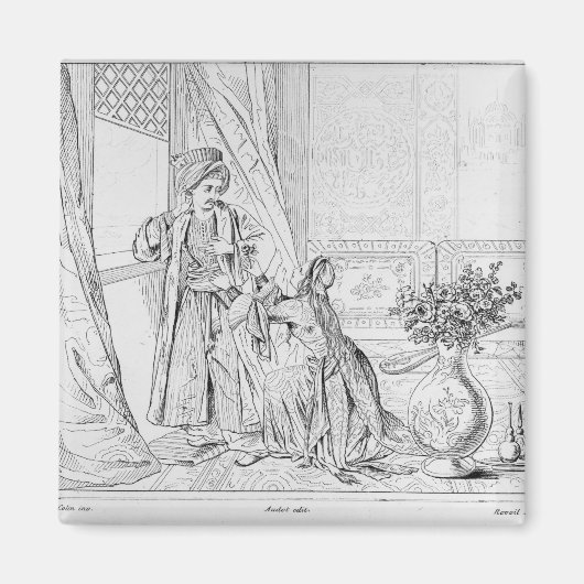 Aimant Scène de la mariée d'Abydos par Lord Byron (Devant)