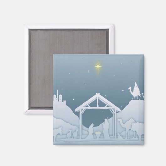 Aimant Scène de la Nativité (Recto/Verso)