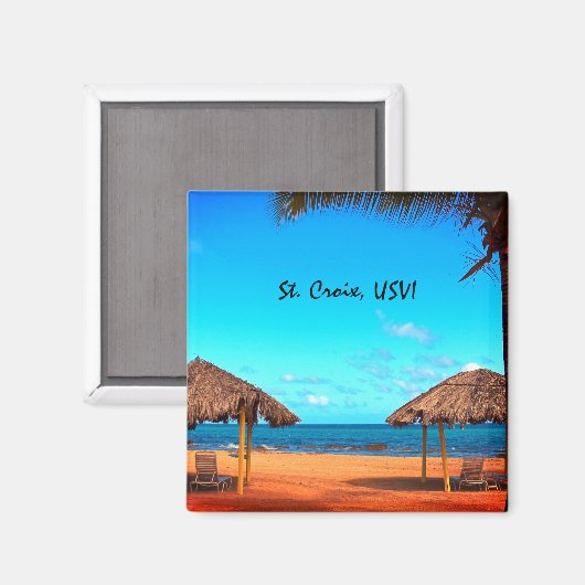 Aimant Scène de la plage de Sainte-Croix (Recto/Verso)