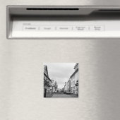 Aimant Scène de la rue Reykjavik Islande Noir et blanc (In Situ (Lave-vaisselle))