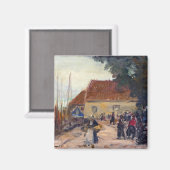 Aimant Scène de la rue Robert Henri Volendam (Recto/Verso)