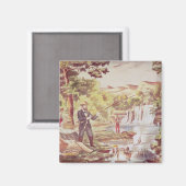 Aimant Scène de pêche (Recto/Verso)