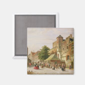 Aimant Scène de rue à Amsterdam (Recto/Verso)
