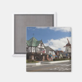 Aimant Scène de rue de l'historique Solvang, 'Le Danois (Recto/Verso)